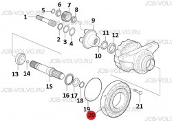 Подшипник планетарного редуктора [ 12743122, 12743381 ] для грейдера VOLVO G930, G940, G946, G960